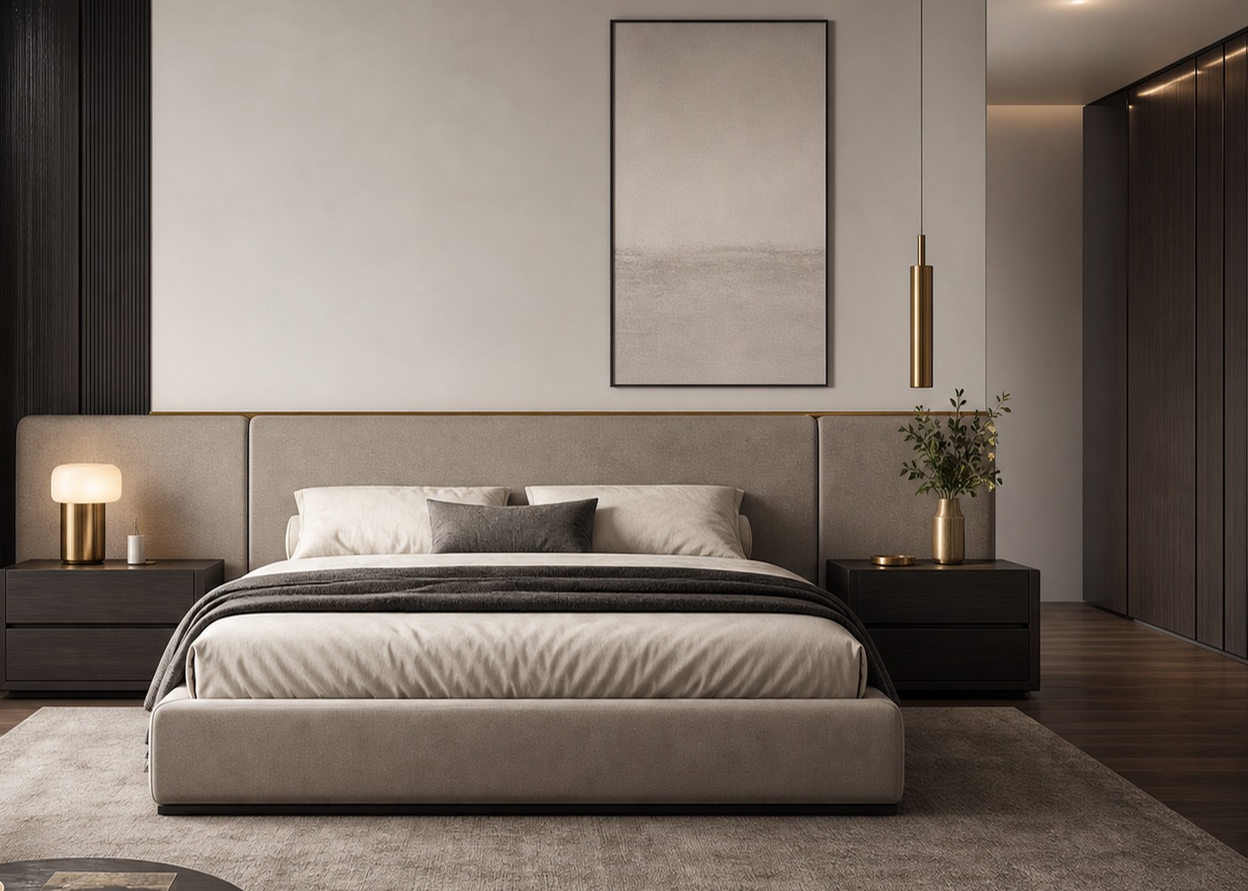 Upholstered Platform Bed package application