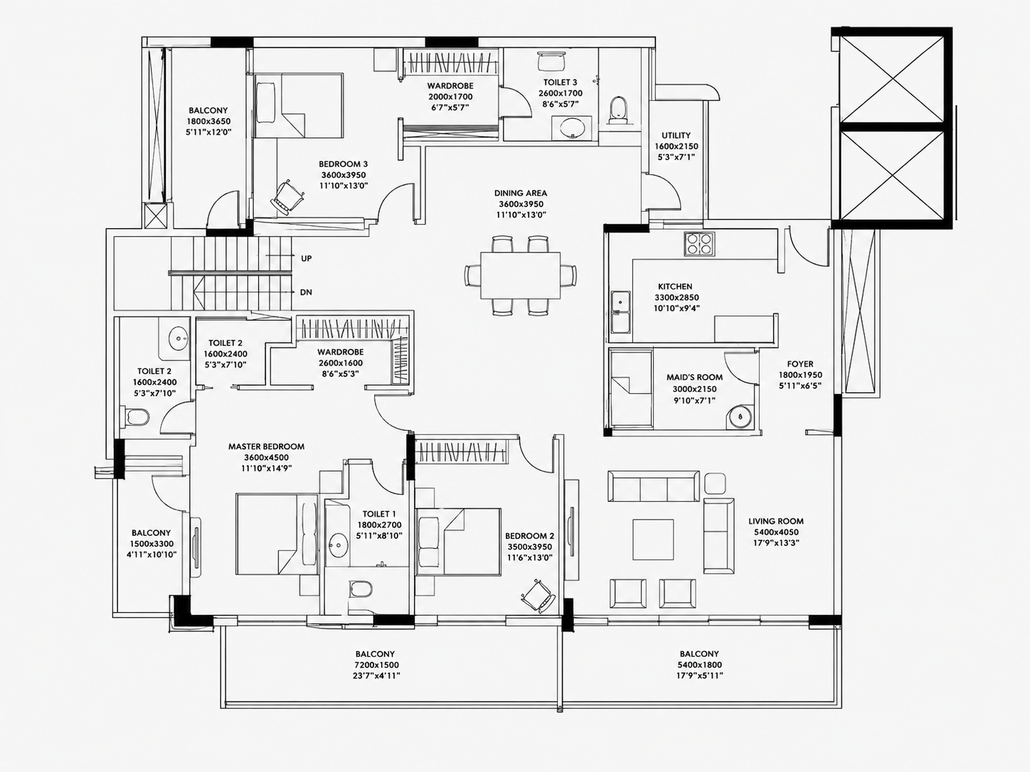 3D floorplan comparison before